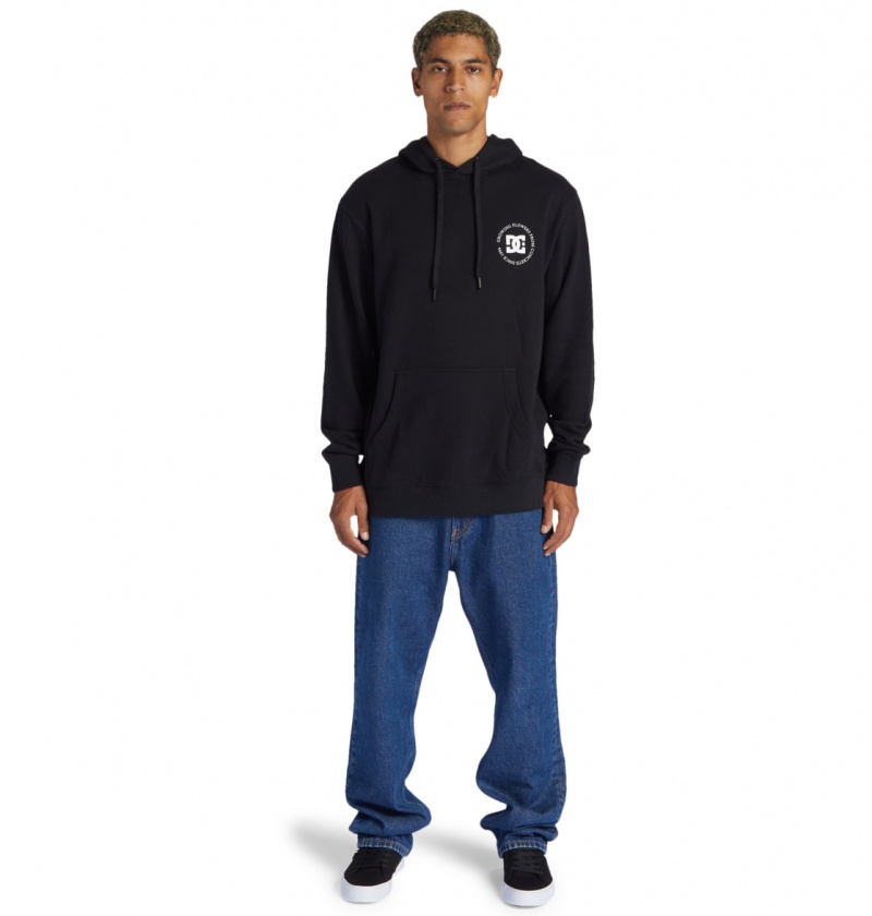 Black DC Shoes Concrete - Hoodie | RBV-901256