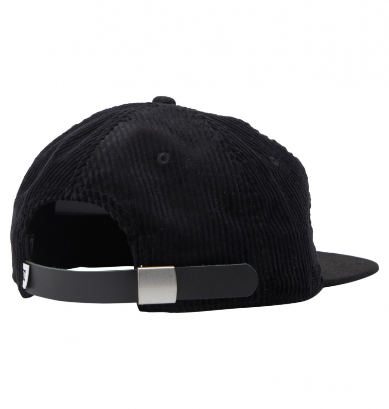 Black DC Shoes Cypher - Strapback Cap | QKJ-205684