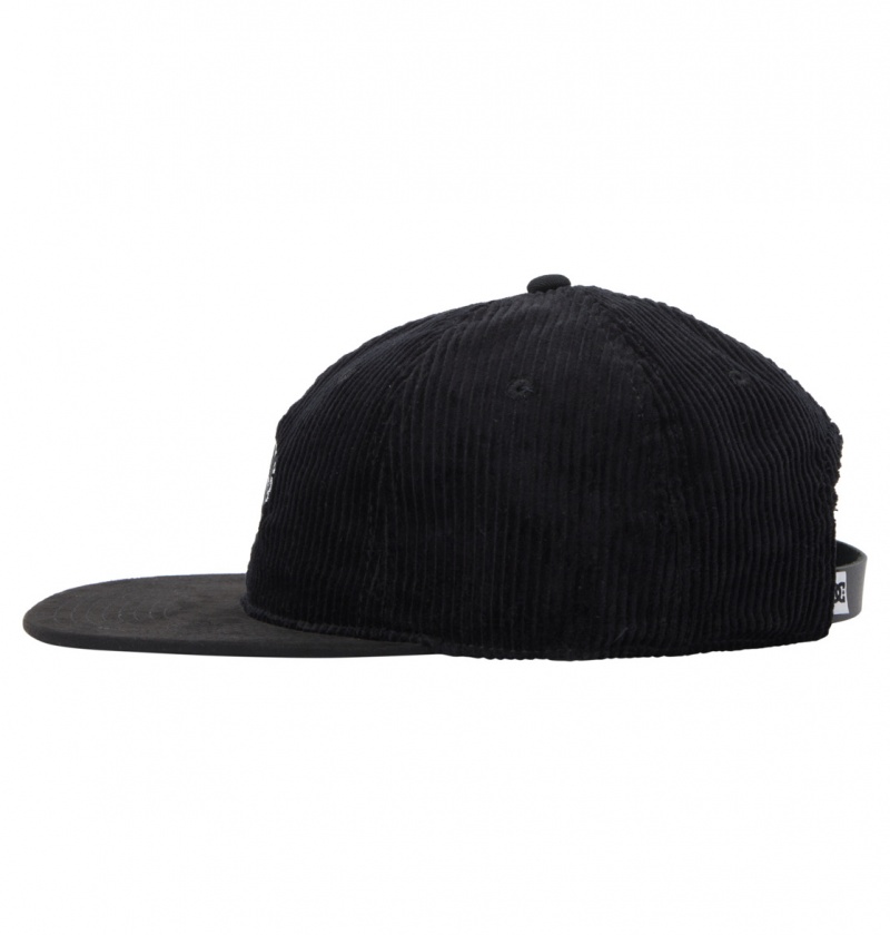 Black DC Shoes Cypher - Strapback Cap | QKJ-205684