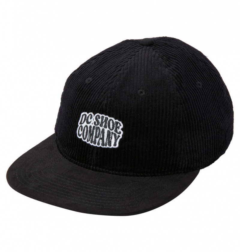 Black DC Shoes Cypher - Strapback Cap | QKJ-205684