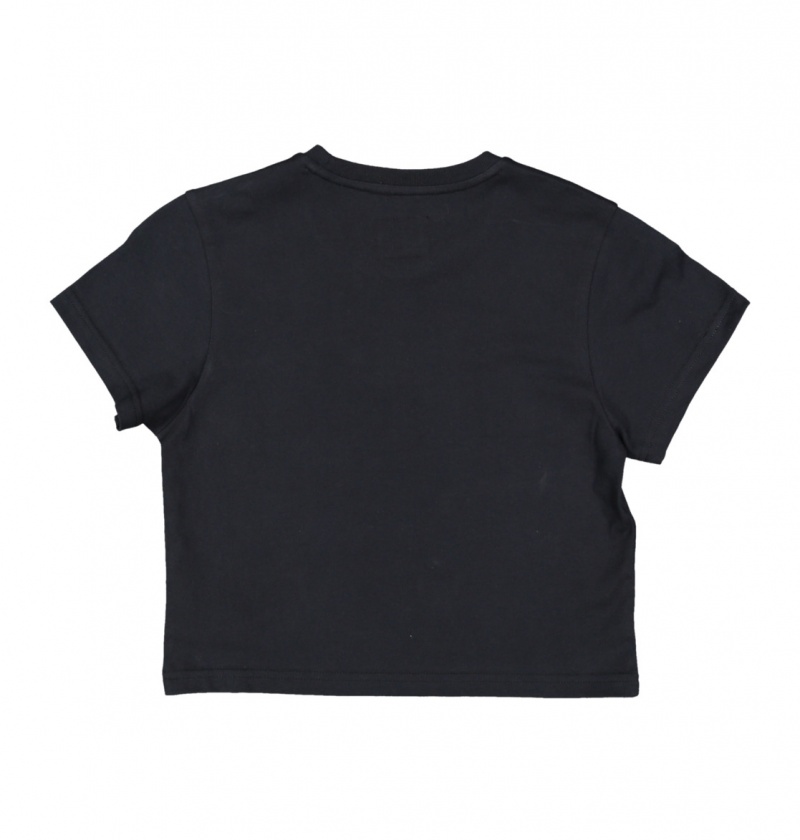 Black DC Shoes DC Star - Cropped T-Shirt | TVB-523970