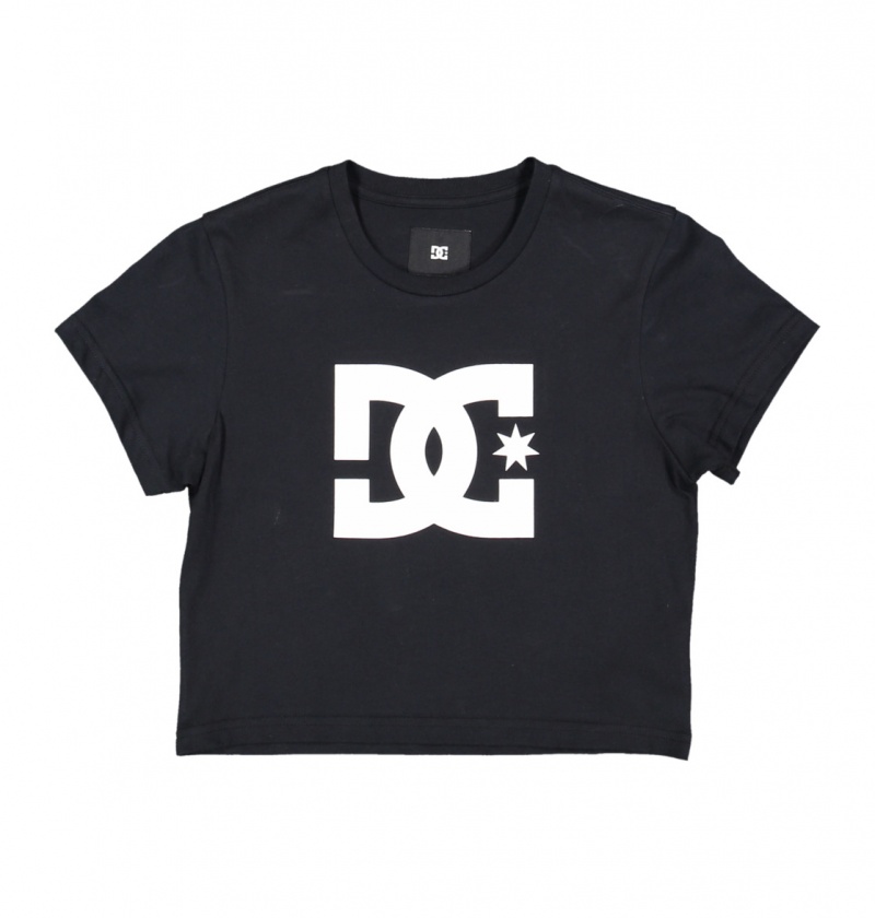 Black DC Shoes DC Star - Cropped T-Shirt | TVB-523970