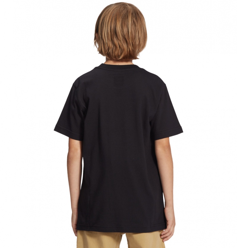 Black DC Shoes DC Star - Short Sleeve T-Shirt 8-16 | HJB-798205