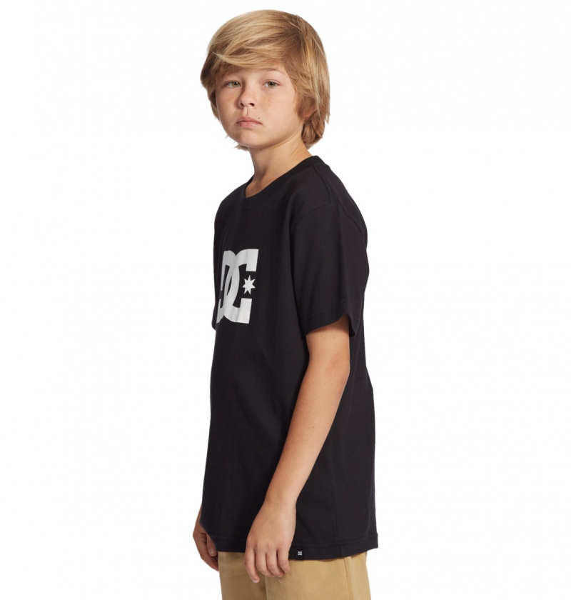 Black DC Shoes DC Star - Short Sleeve T-Shirt 8-16 | HJB-798205