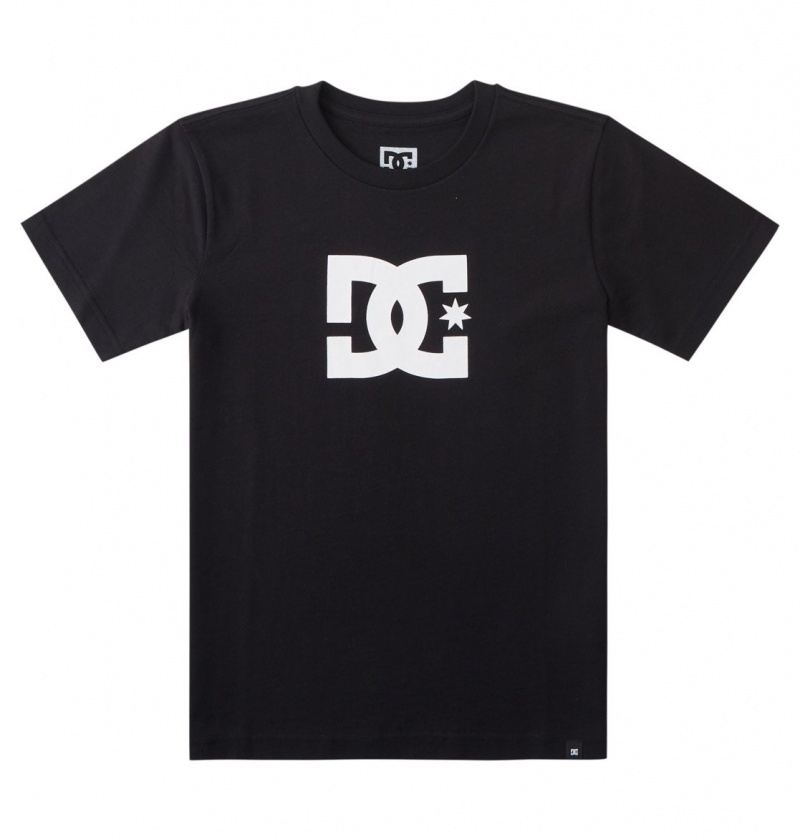 Black DC Shoes DC Star - Short Sleeve T-Shirt 8-16 | HJB-798205