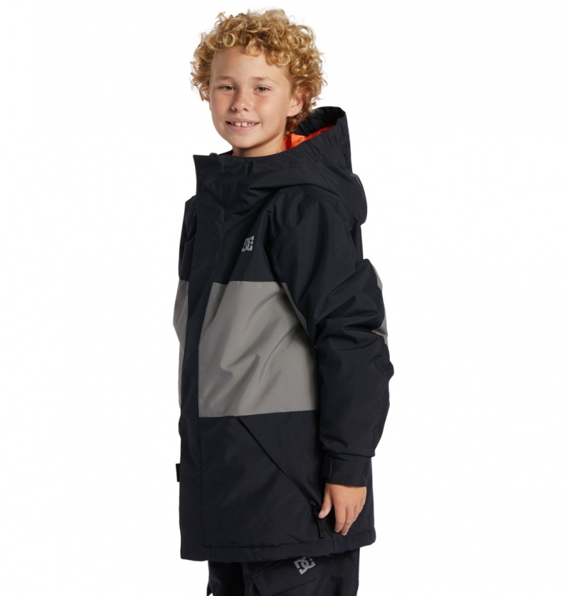 Black DC Shoes Defy - Technical Snow Jacket 8-16 | YGQ-295108