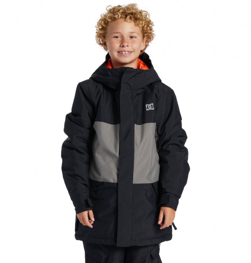 Black DC Shoes Defy - Technical Snow Jacket 8-16 | YGQ-295108