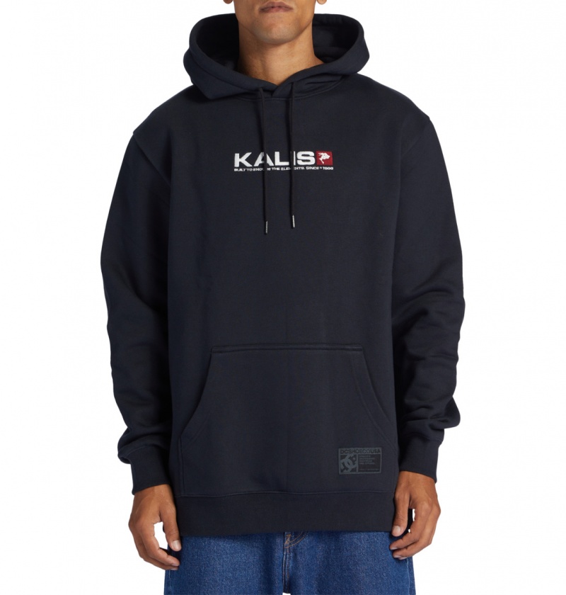 Black DC Shoes Kalis 25 - Hoodie | PZT-240596