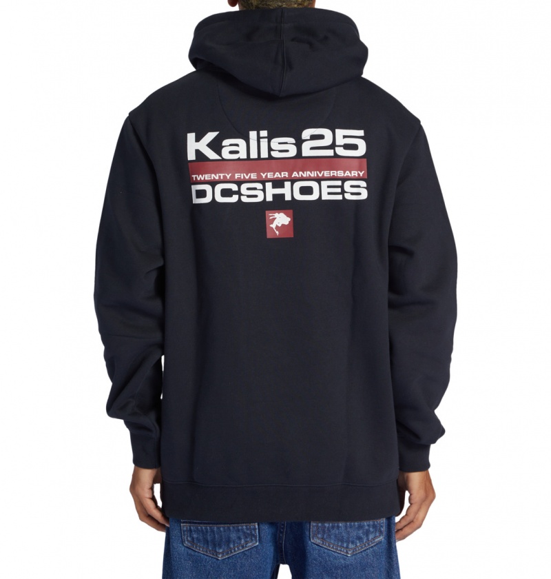 Black DC Shoes Kalis 25 - Hoodie | PZT-240596