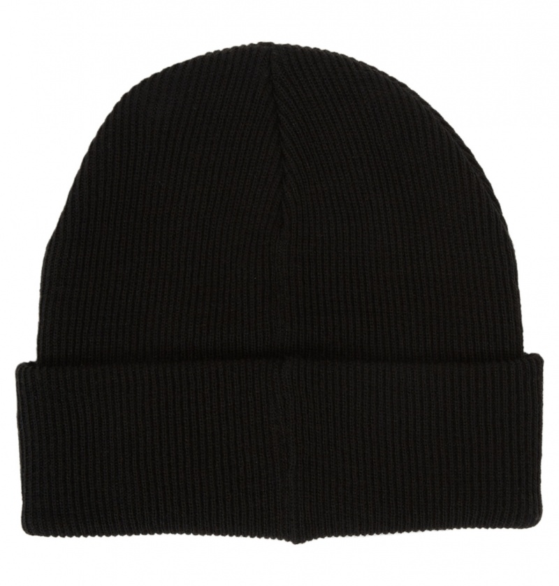 Black DC Shoes Label - Beanie | FZW-492173