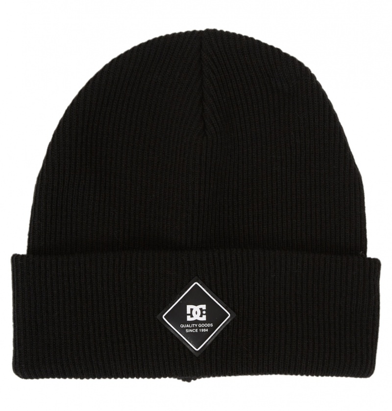 Black DC Shoes Label - Beanie | FZW-492173