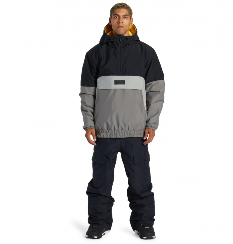 Black DC Shoes Nexus - Technical Reversible Anorak Snow Jacket | NRA-256140