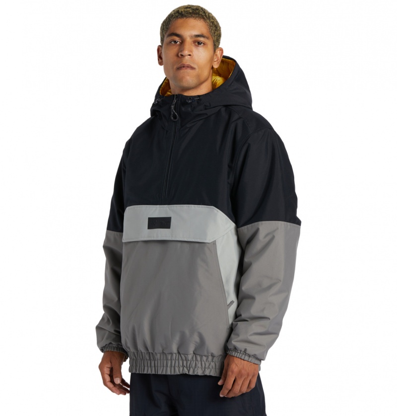 Black DC Shoes Nexus - Technical Reversible Anorak Snow Jacket | NRA-256140