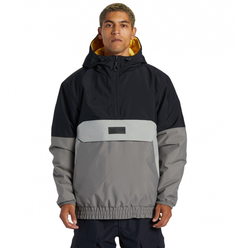 Black DC Shoes Nexus - Technical Reversible Anorak Snow Jacket | NRA-256140