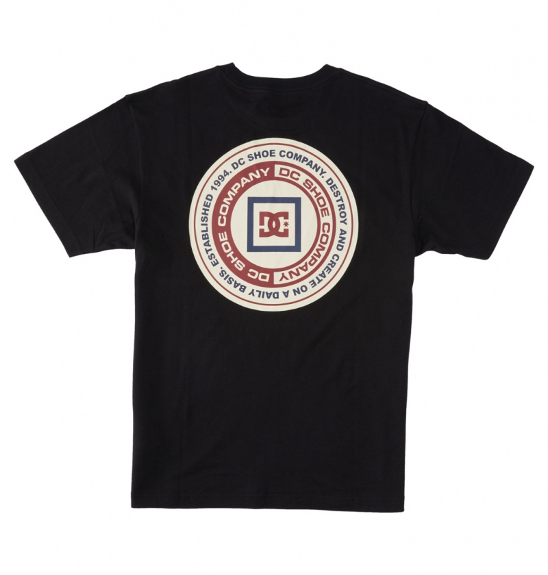 Black DC Shoes Old Head - T-Shirt | KPO-714809