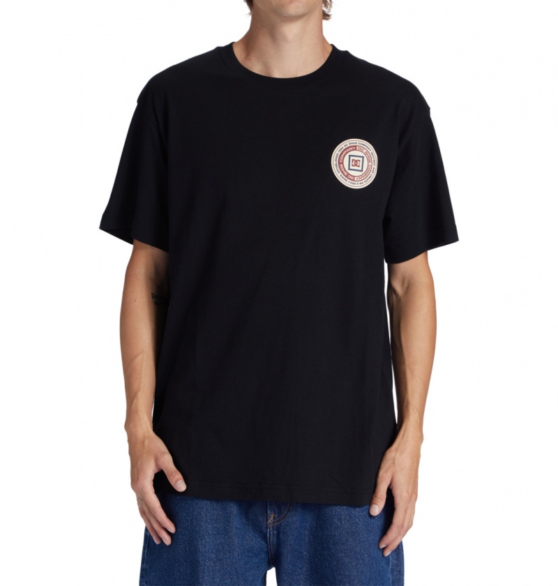 Black DC Shoes Old Head - T-Shirt | KPO-714809