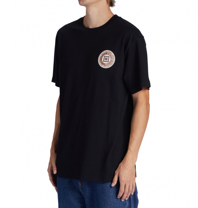 Black DC Shoes Old Head - T-Shirt | KPO-714809