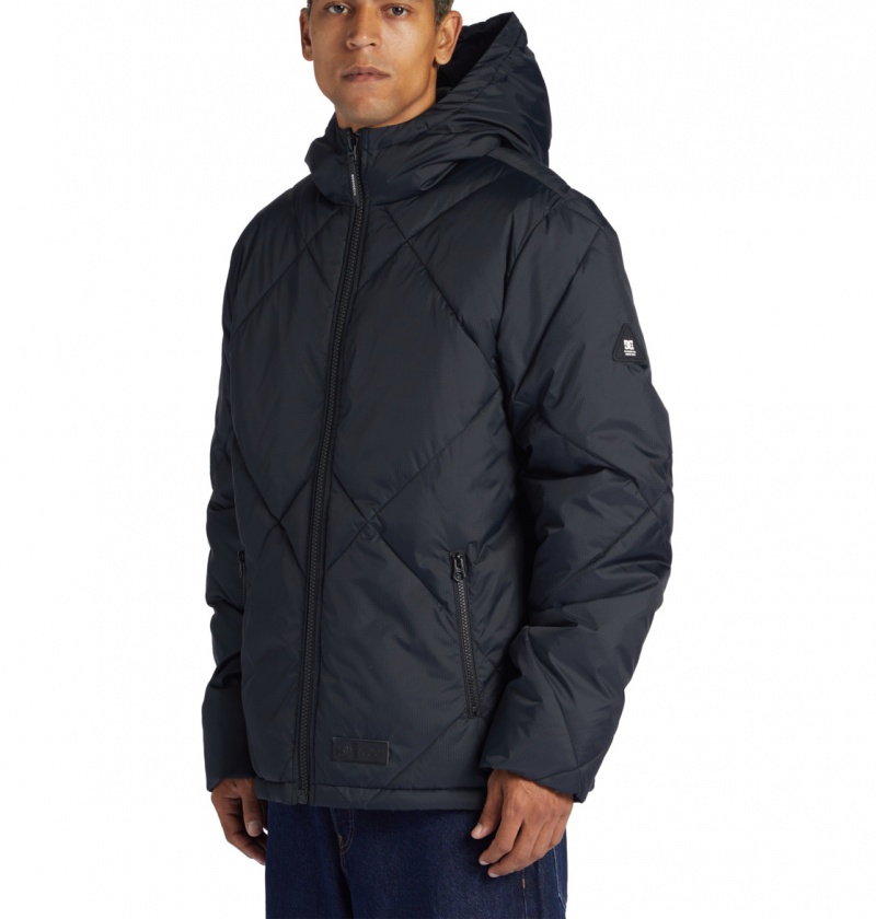 Black DC Shoes Passage - Puffer Jacket | EOI-215760