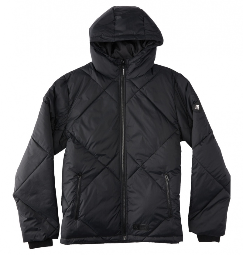 Black DC Shoes Passage - Puffer Jacket | EOI-215760