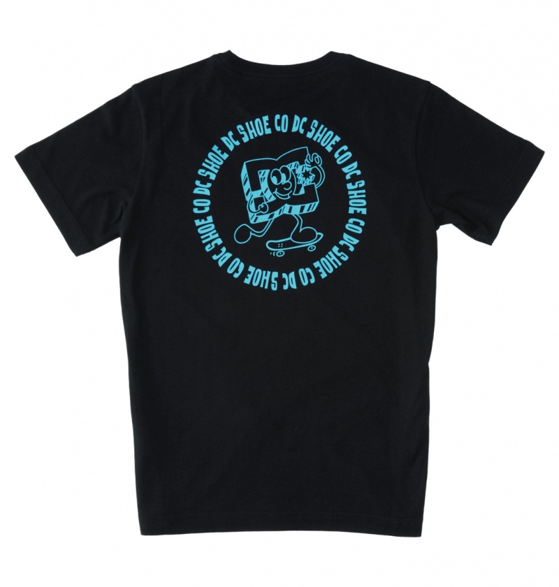 Black DC Shoes Playtime - T-Shirt 10-16 | GZE-859107