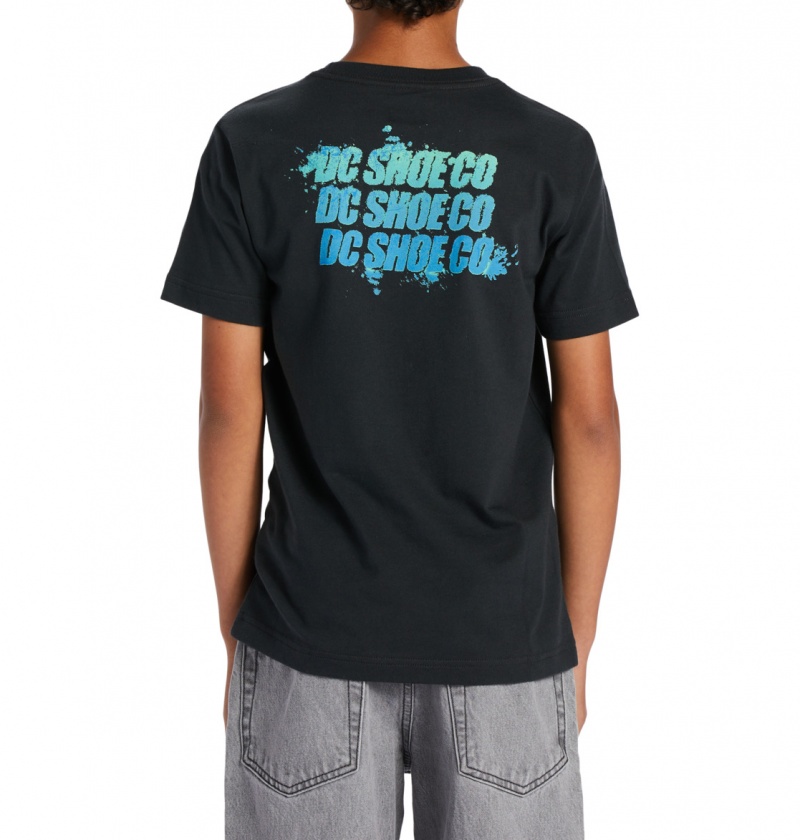 Black DC Shoes Playtime - T-Shirt 10-16 | GZE-859107