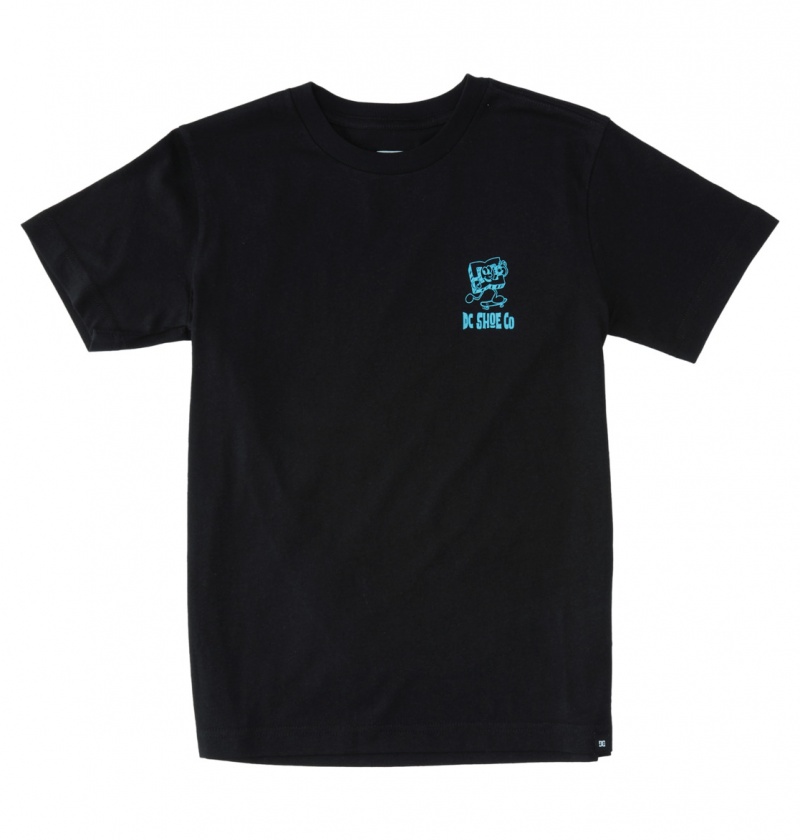 Black DC Shoes Playtime - T-Shirt 10-16 | GZE-859107