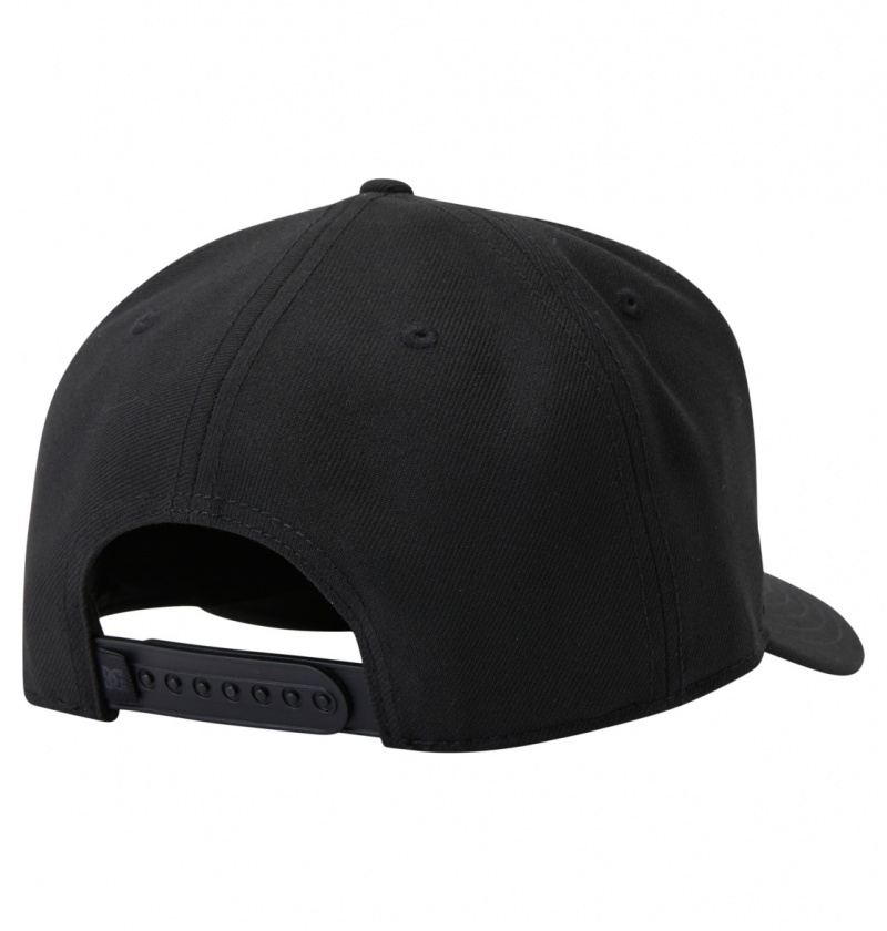 Black DC Shoes Semi-Pro - Snapback Cap | LIQ-836714