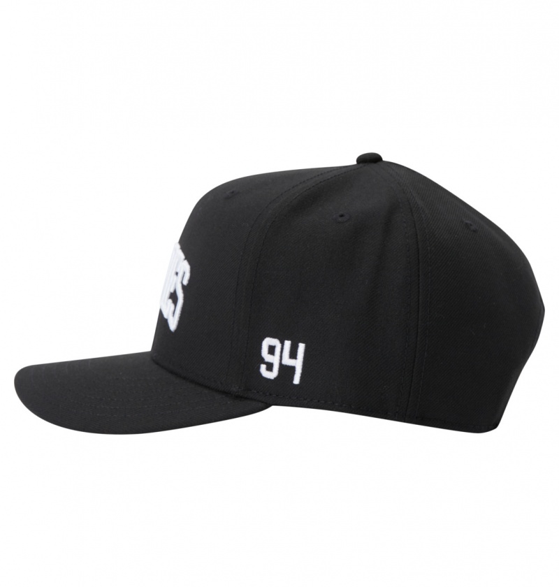 Black DC Shoes Semi-Pro - Snapback Cap | LIQ-836714