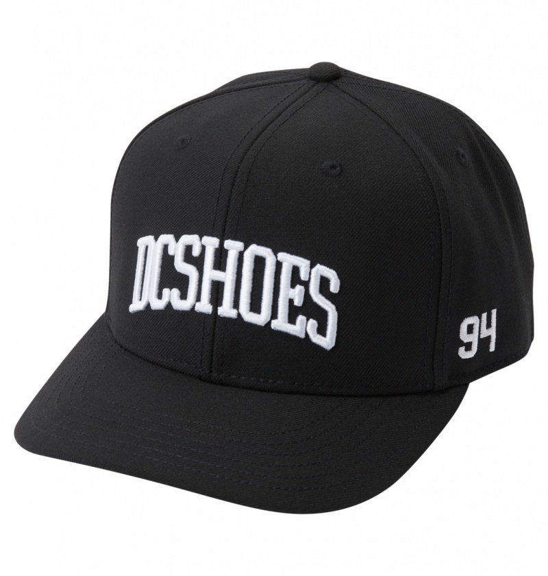 Black DC Shoes Semi-Pro - Snapback Cap | LIQ-836714