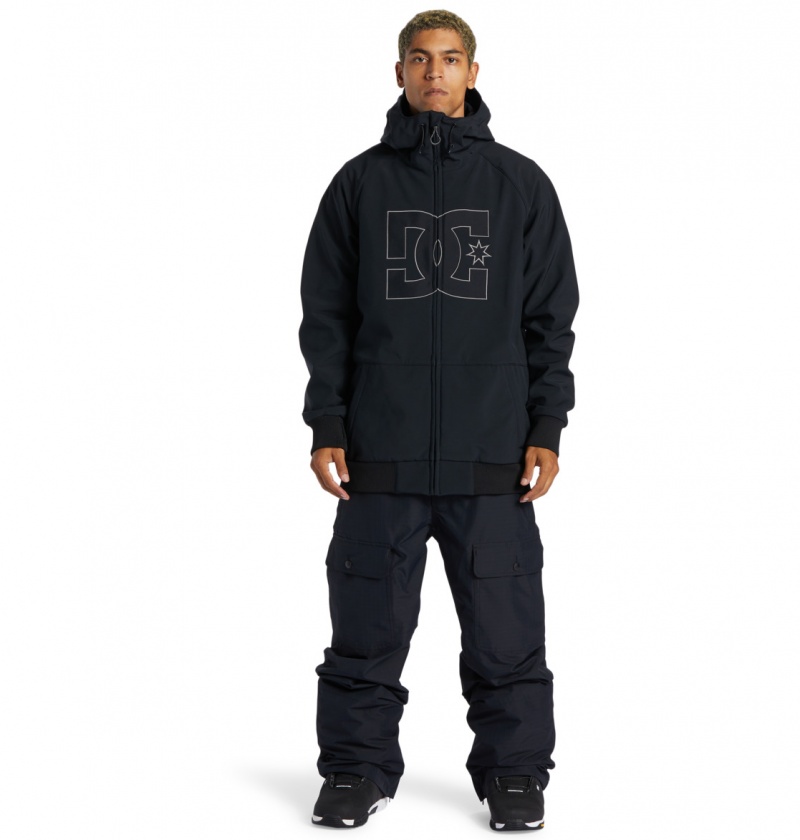 Black DC Shoes Spectrum - Technical Softshell Snow Jacket | KVU-187596