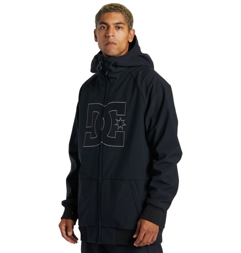 Black DC Shoes Spectrum - Technical Softshell Snow Jacket | KVU-187596