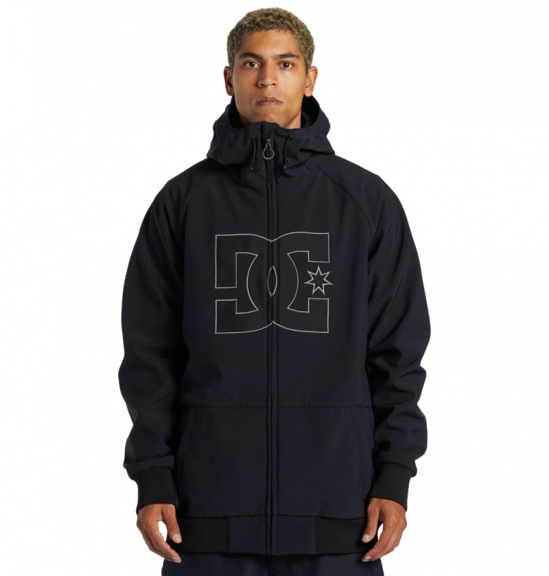 Black DC Shoes Spectrum - Technical Softshell Snow Jacket | KVU-187596