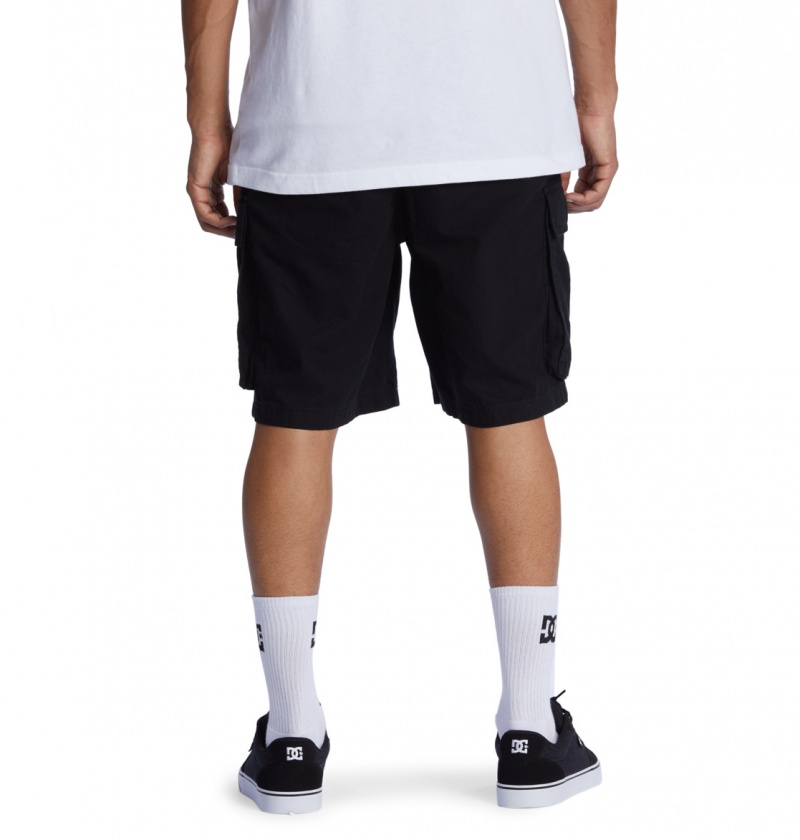 Black DC Shoes Tundra - Cargo Shorts | ZHB-608524