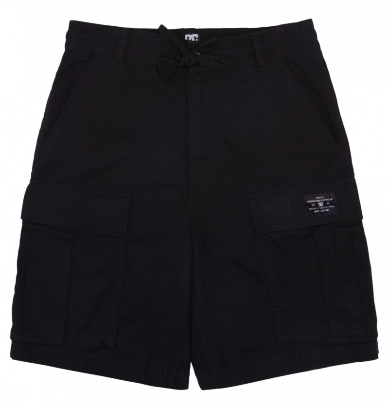 Black DC Shoes Tundra - Cargo Shorts | ZHB-608524