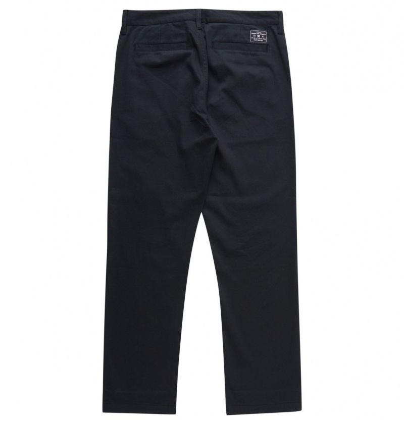 Black DC Shoes Worker Relaxed - Chinos | UVX-218504