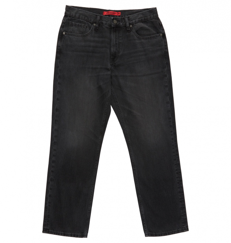 Black Denim DC Shoes Worker - Relaxed Fit Jeans | FQL-760258