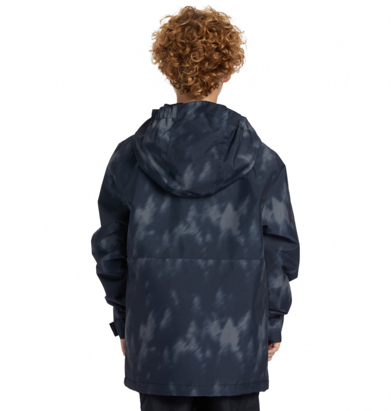 Black Tree Runs DC Shoes Basis Print - Technical Snow Jacket 8-16 | WYT-586043