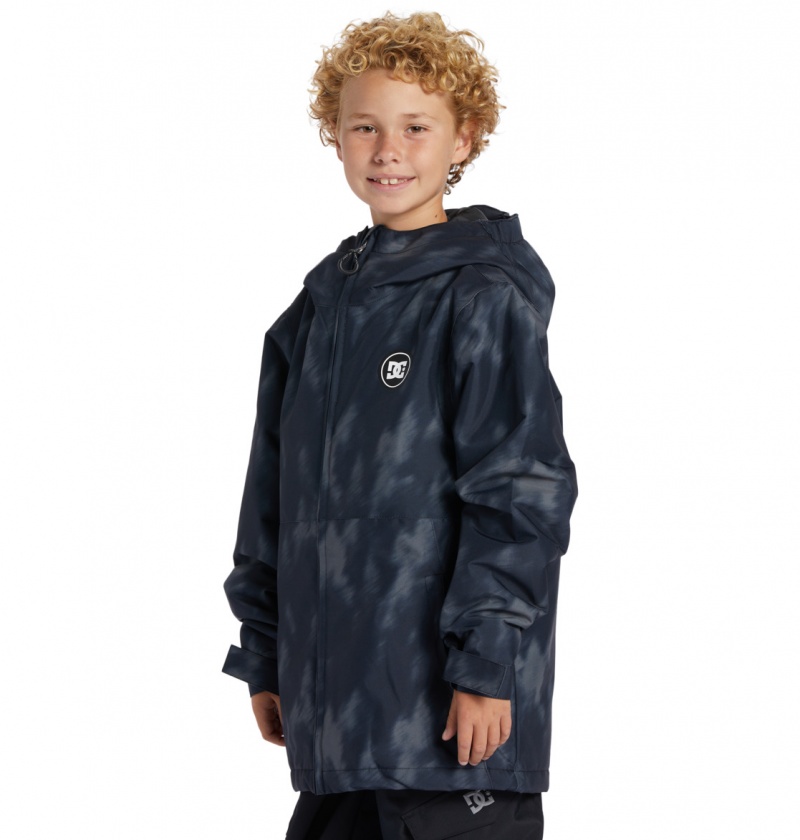 Black Tree Runs DC Shoes Basis Print - Technical Snow Jacket 8-16 | WYT-586043