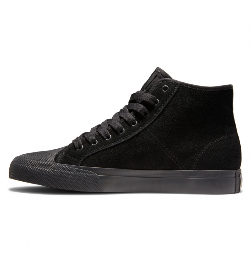 Black / Battleship / Black DC Shoes Manual Hi RT S - High-Top Skate Shoes | ZSJ-392817