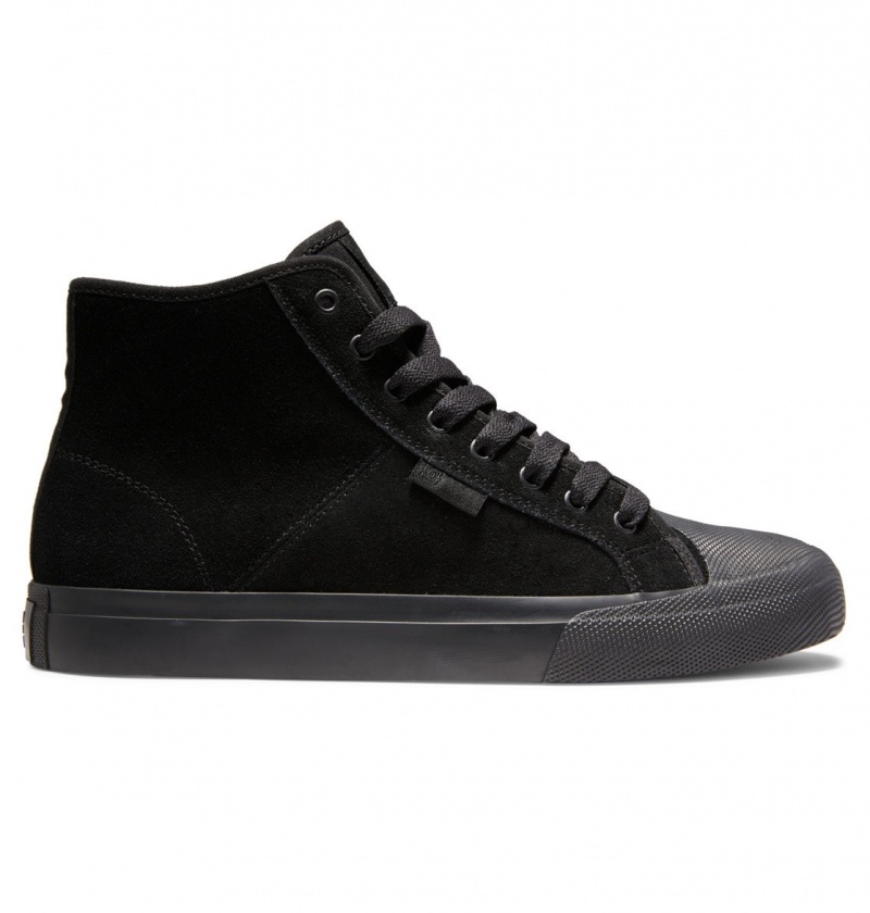 Black / Battleship / Black DC Shoes Manual Hi RT S - High-Top Skate Shoes | ZSJ-392817