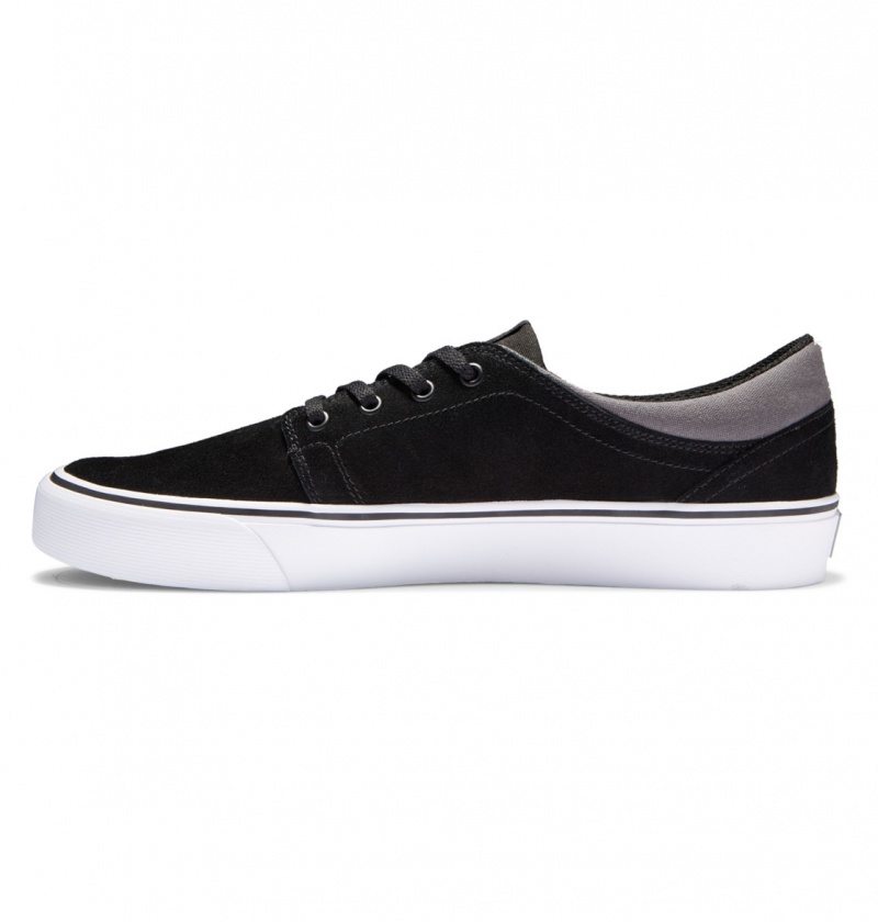 Black / Black / Grey DC Shoes Trase - Suede Shoes | AIF-025987