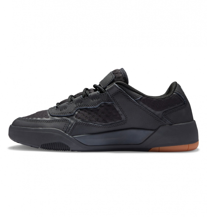 Black / Black / Gum DC Shoes DC Metric - Leather Shoes | NTI-794501