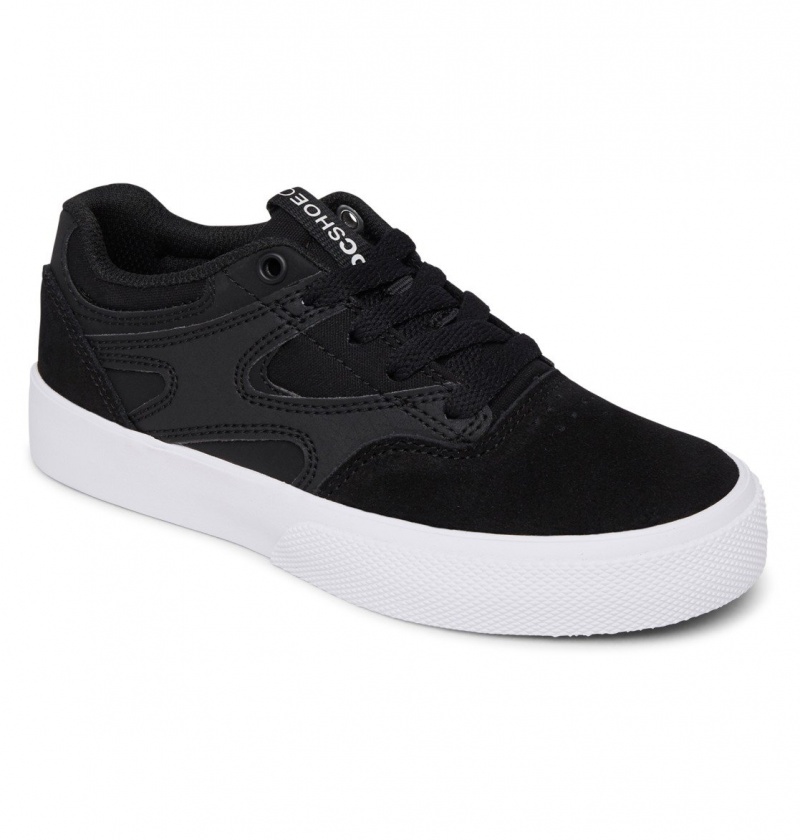 Black / Black / White DC Shoes Kalis Vulc - Shoes | CZH-708915