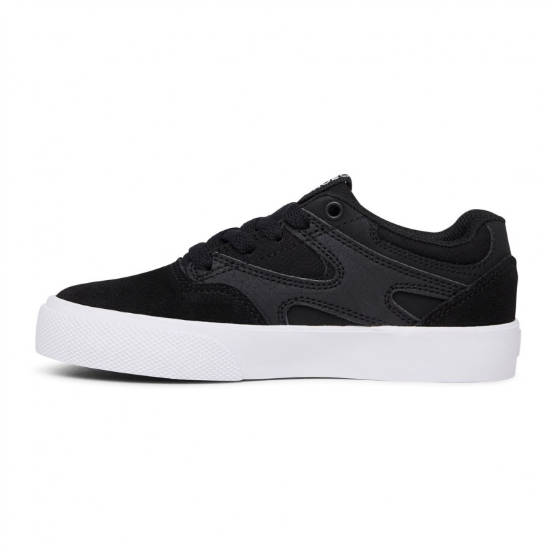 Black / Black / White DC Shoes Kalis Vulc - Shoes | CZH-708915