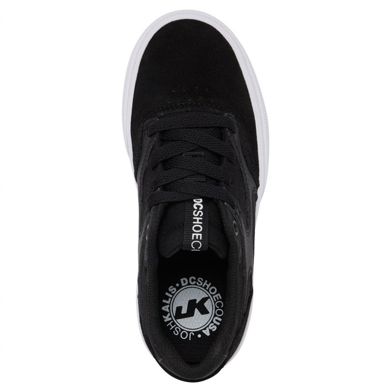 Black / Black / White DC Shoes Kalis Vulc - Shoes | CZH-708915