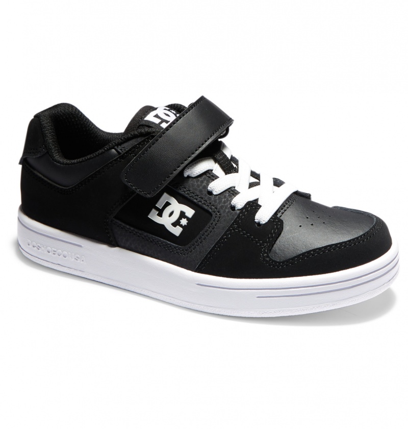 Black / Black / White DC Shoes Manteca 4 V - Shoes | RPZ-698175