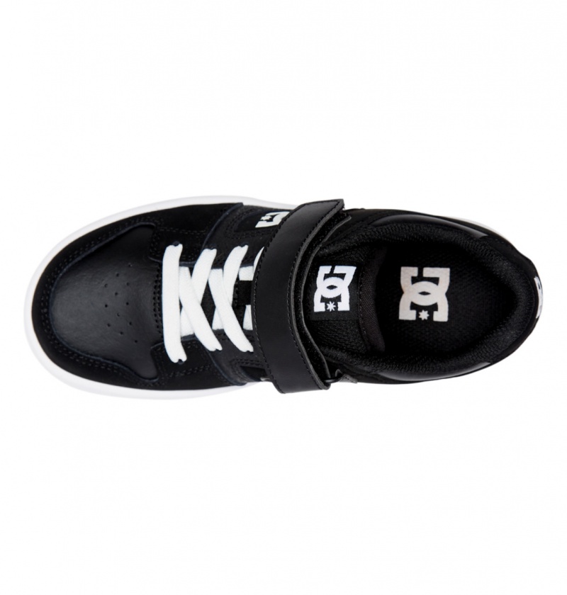 Black / Black / White DC Shoes Manteca 4 V - Shoes | RPZ-698175