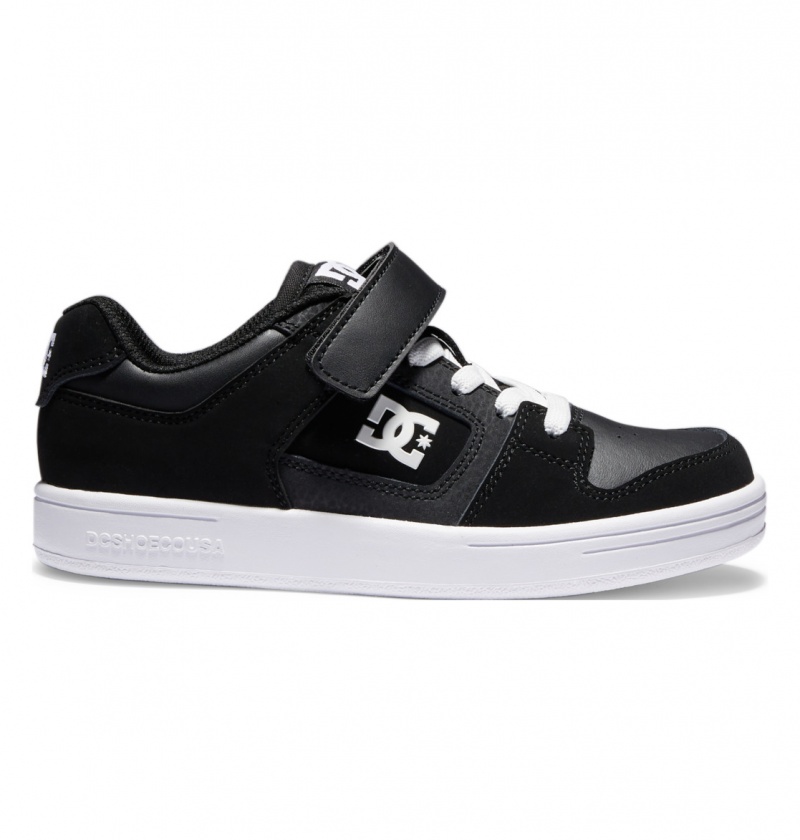 Black / Black / White DC Shoes Manteca 4 V - Shoes | RPZ-698175