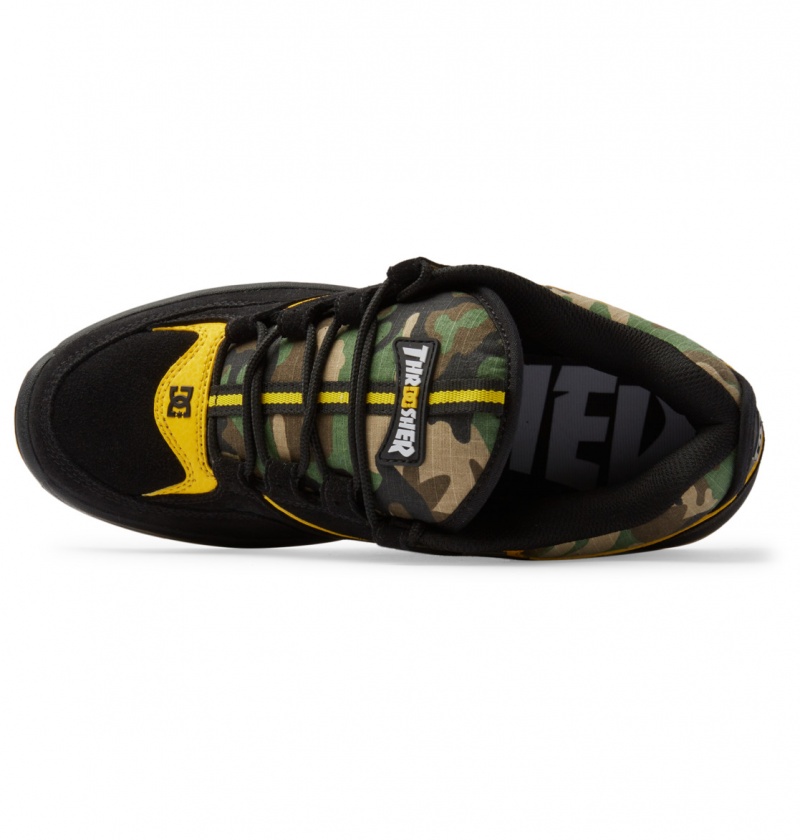 Black / Camo DC Shoes Kalynx Thrasher - Leather Shoes | DEO-496702