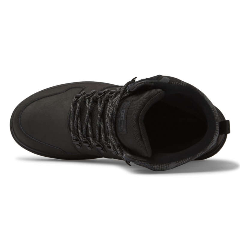 Black / Camo DC Shoes Peary Tr - Leather Boots | WPO-875013